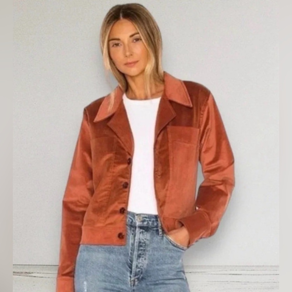 Ellejay Terracotta Corduroy Blazer XS